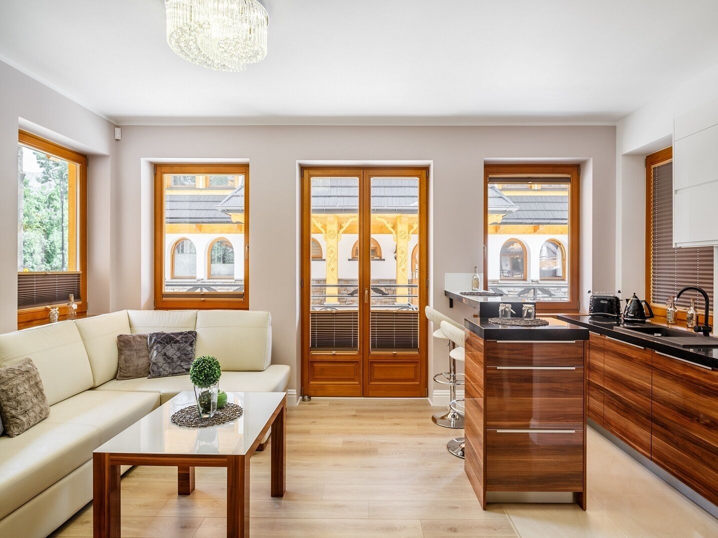 Zakopianskie Tarasy 6B | Área de sala de estar | Televisión de pantalla plana 