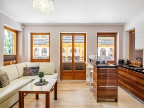 Zakopianskie Tarasy 6B | Área de estar | TV de tela plana