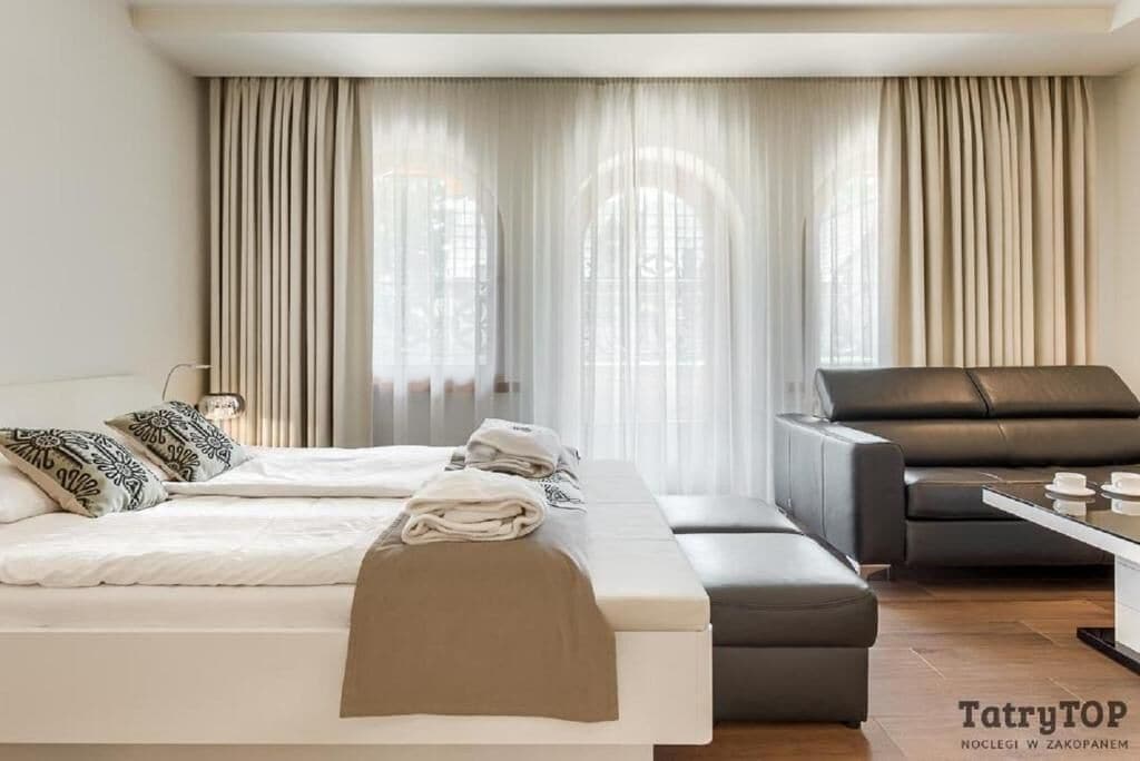 Studio Deluxe - utsikt mot bergen | Individuell inredning, gratis wi-fi och sängkläder