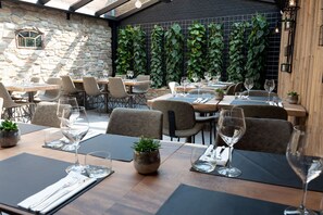 Frokost, lunsj og middag serveres