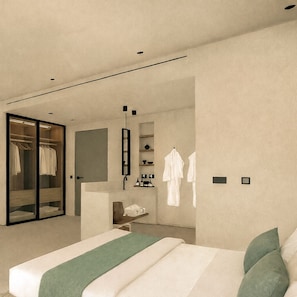 Emerald Suite Sea View Private Pool | Safe på rommet, skrivebord, lydisolert og strykejern/-brett