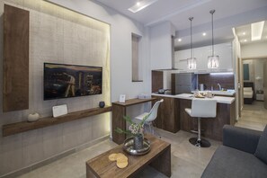 Appartement Ville, 2 chambres, vue ville | Télévision