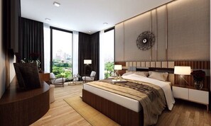Superior Double or Twin Room, City View | Premium bedding, minibar, in-room safe, desk - Amber Hotel (Nha Trang)