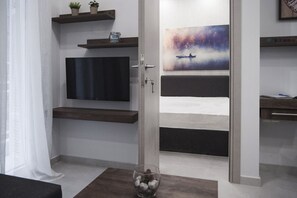 豪華公寓, 1 間臥室 | 客廳 | 平面電視