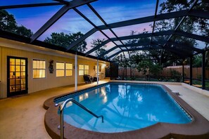 A heated pool