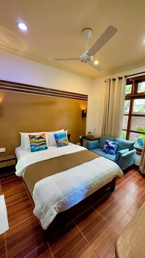 غرفة ديلوكس مزدوجة | خزنة داخل الغرفة وطراز فريد لكل وحدة وتجهيزات عازلة للصوت