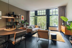 Apartment, 2 Bedrooms | Living area | Flat-screen TV, MP3 dock