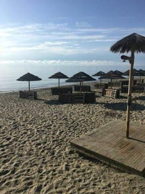 En la playa 