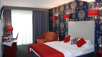 Schallisolierte Zimmer, BĂŒgeleisen/BĂŒgelbrett, kostenloses WLAN