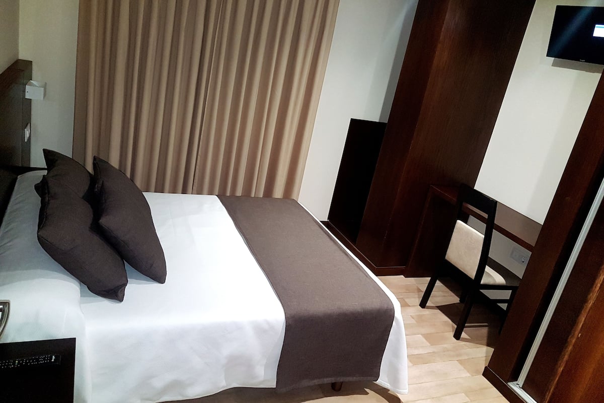 Family Double Room, Garden View | Premium bedding, down duvets, memory-foam beds, in-room safe