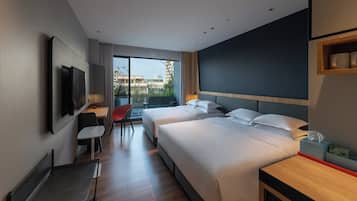 Standard Room, 1 Katil Raja (King) dengan Katil Sofa, Garden View | Gebar bulu kapas, peti besi dalam bilik, meja