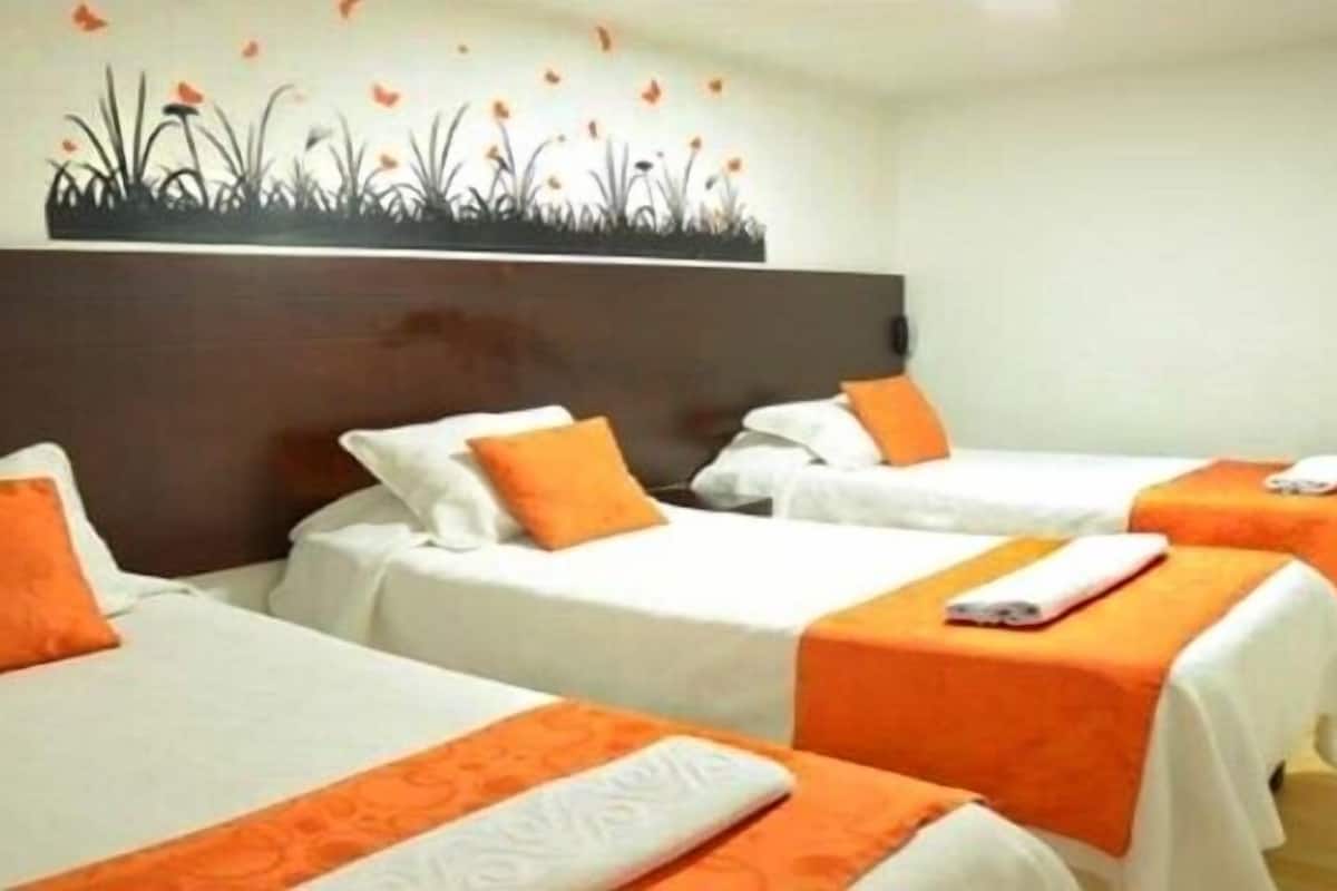 Triple Room | Blackout drapes, WiFi (free), bed sheets