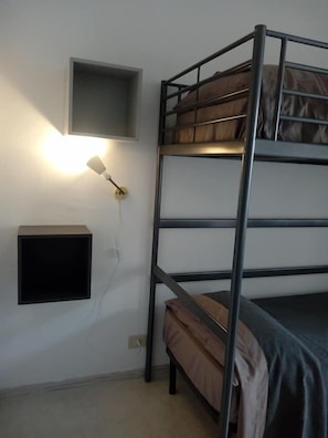 Blackout curtains, bed sheets