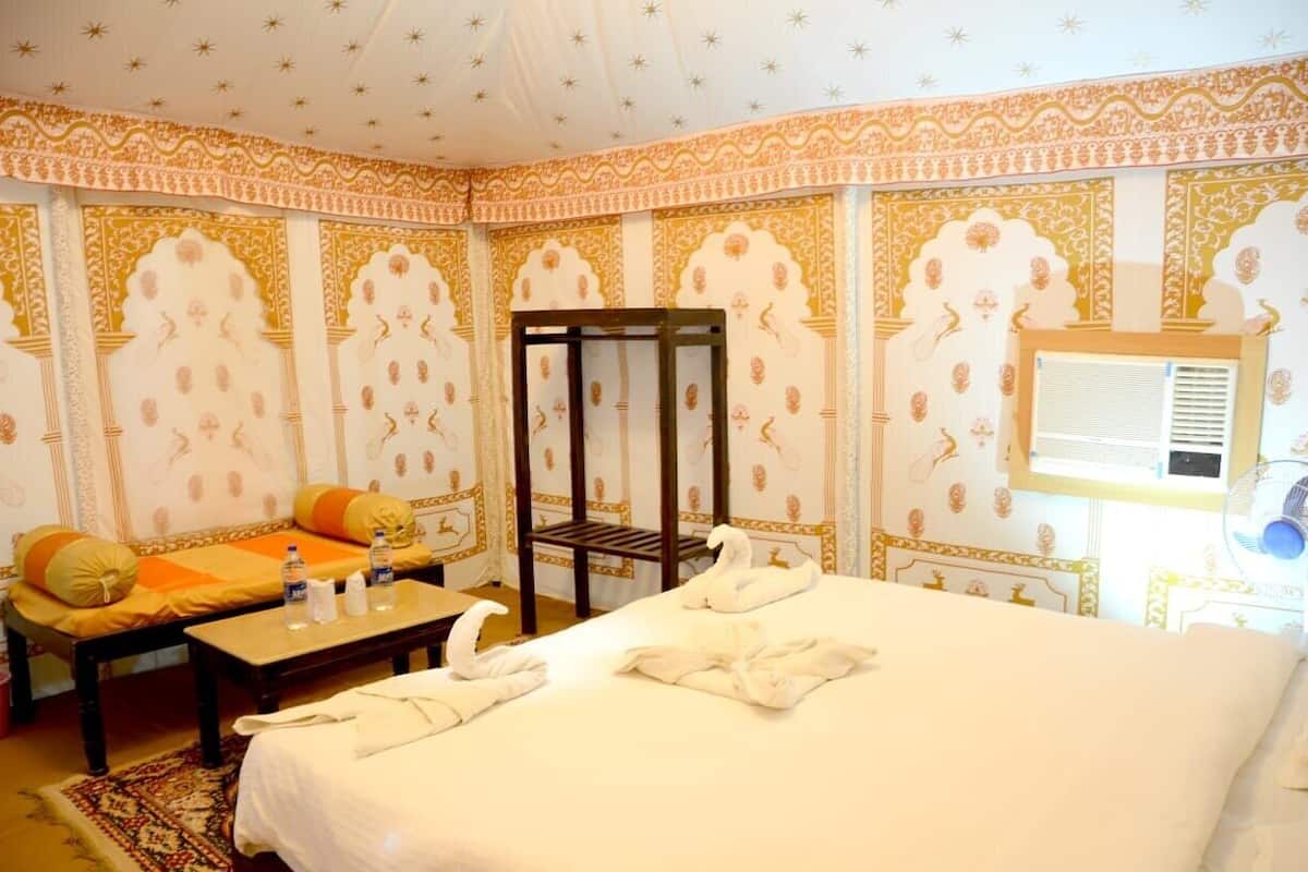 Luxury Tent | Premium bedding, individually furnished, laptop workspace, bed sheets