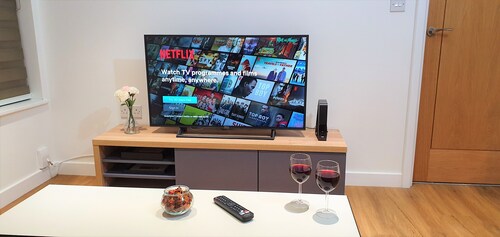 Ultra moderne, super komfortable 2-Bett-Wohnung im Stadtzentrum von Northampton