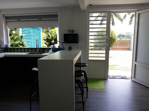 Blick von der Unterkunft