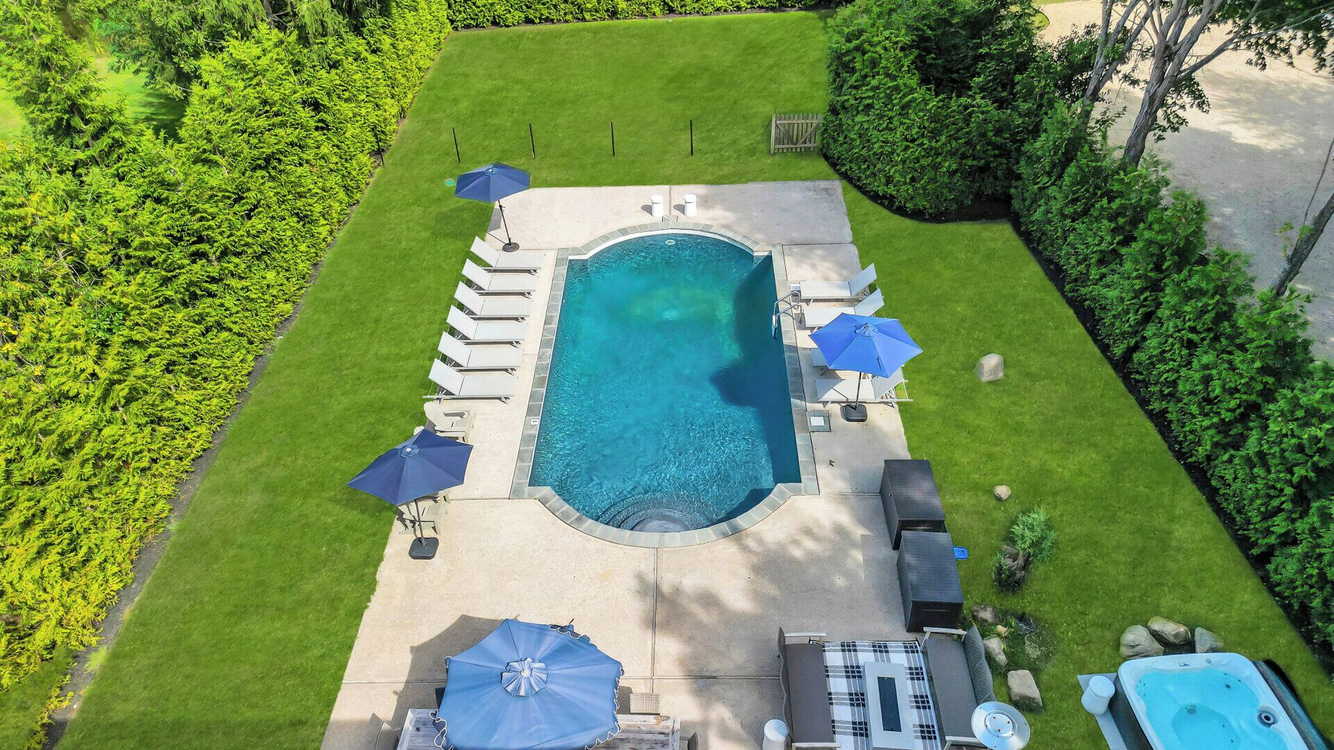 A heated pool