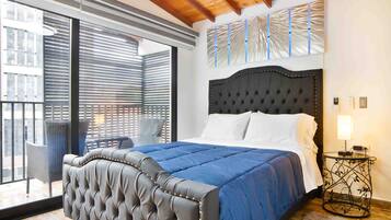 Premium bedding, down duvets, pillow-top beds, in-room safe