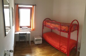 Blackout curtains, bed sheets