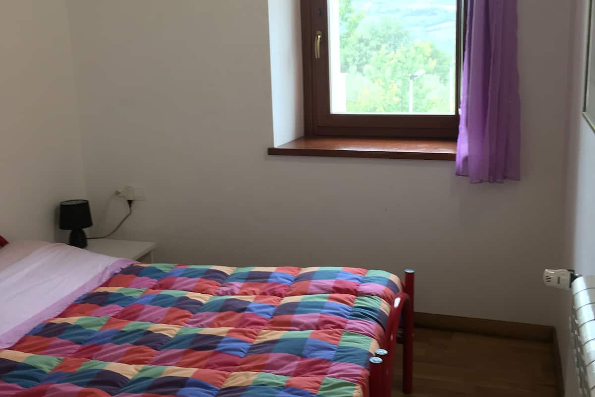 Blackout curtains, bed sheets