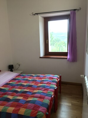 Blackout curtains, bed sheets