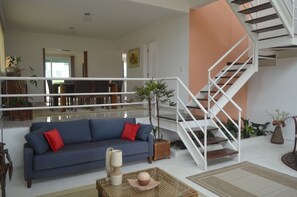 TV, lareira, DVD player, videoteca