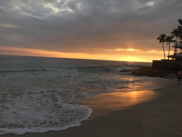 Sun-loungers, beach towels