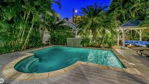 A heated pool - **COASTAL LOVING @ OLD TOWN** Chic 4BR Home & Pool + LAST KEY SERVICES... (Key West)