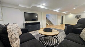 Smart TV, video games, Netflix, DVD player