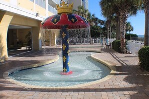 Terrace/patio - Winter Rates! What a View! Oceanfront 2 BR Suite (Myrtle Beach)