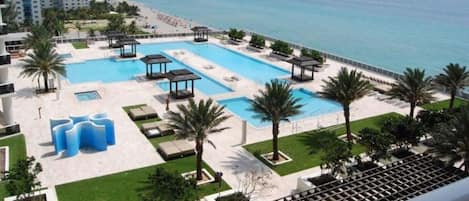 Indoor pool, outdoor pool