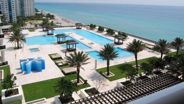 Indoor pool, outdoor pool