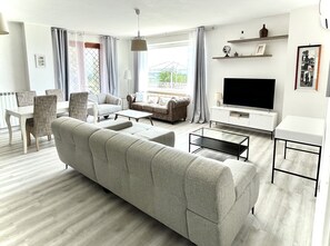 Villa Deluxe, 2 chambres | Coin séjour