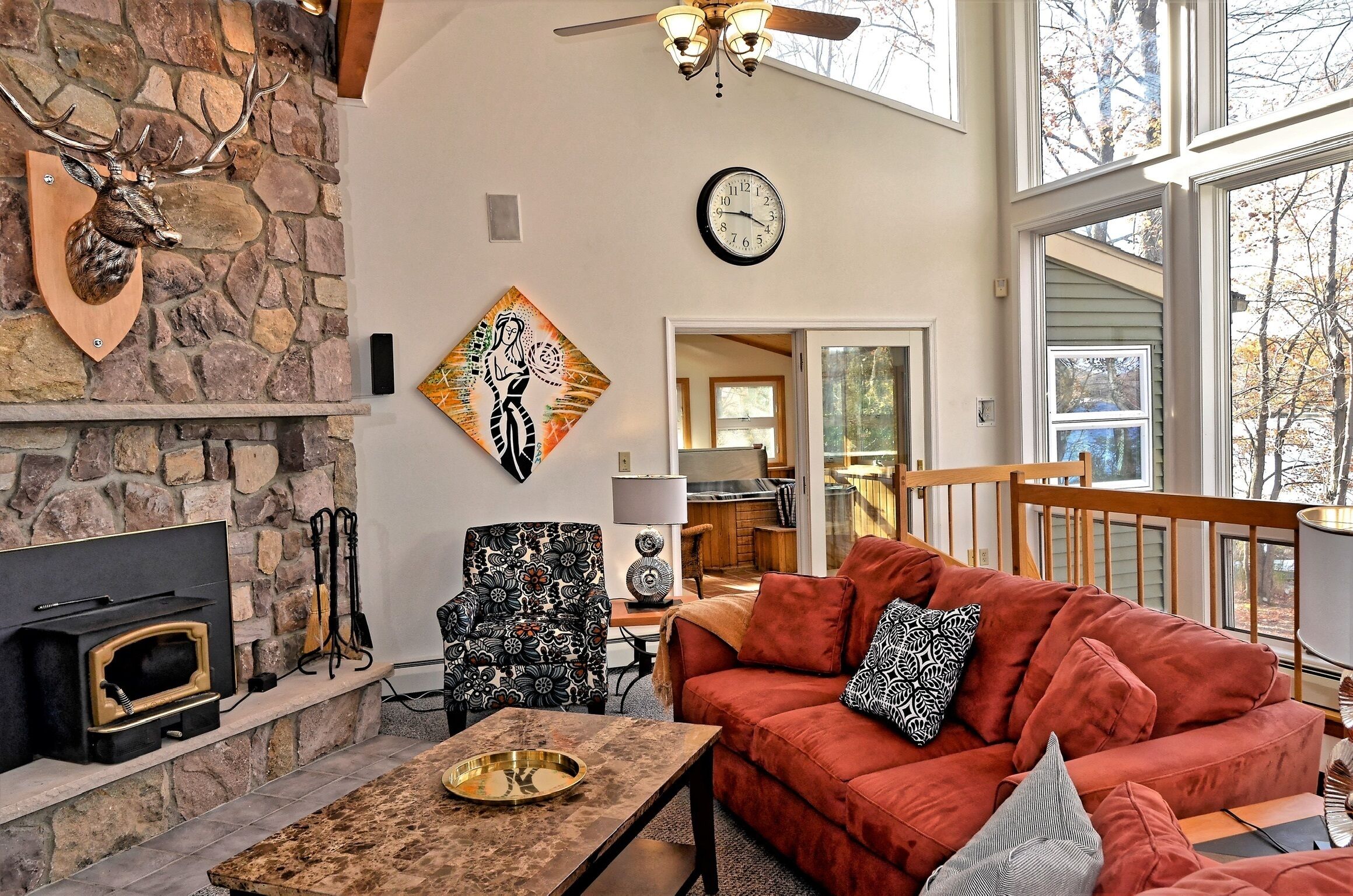 Luxury Poconos Lake Front: Hot Tub / Sauna / Game Room / Kayaks / Private Beach