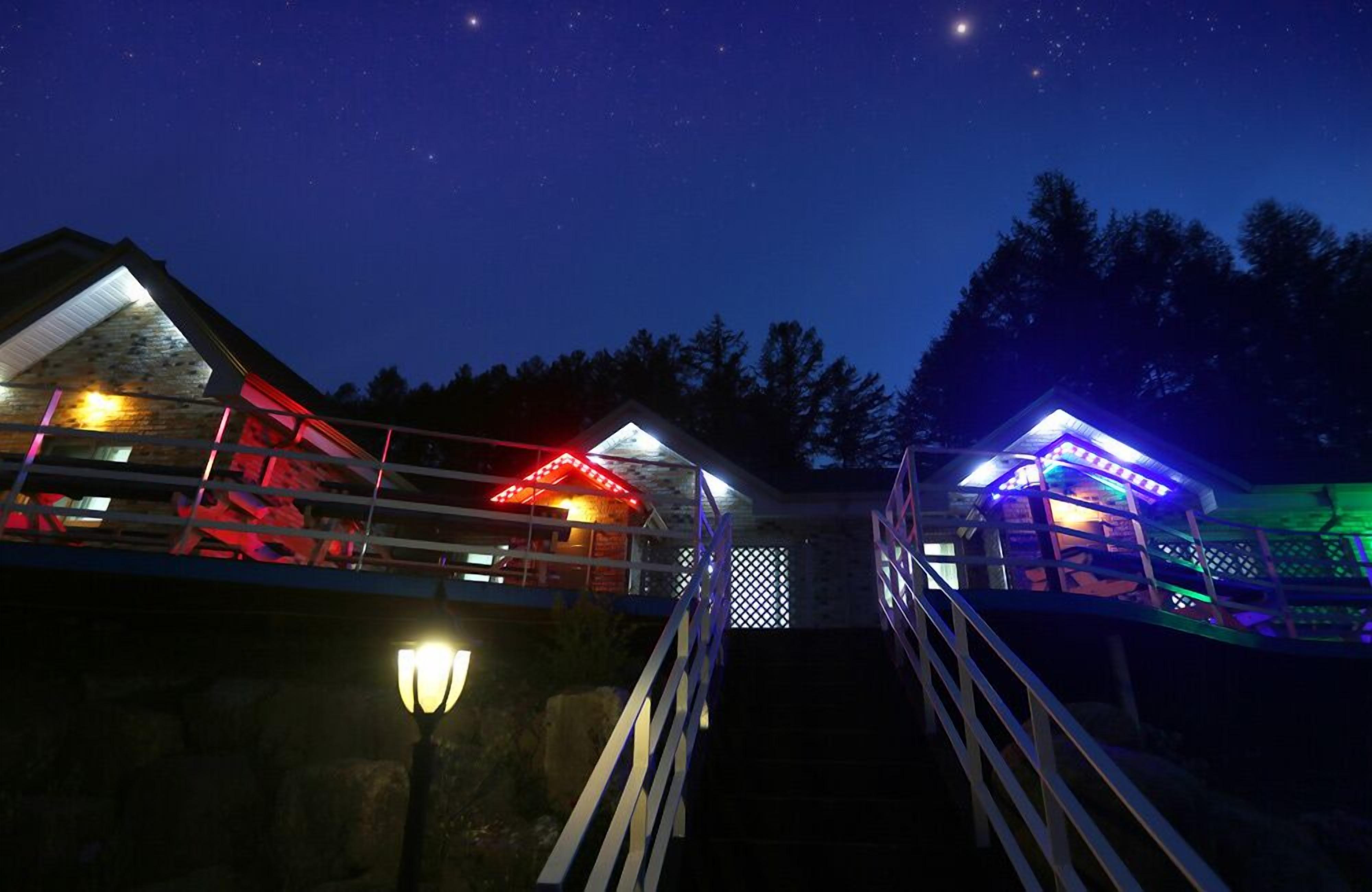 Front of property – evening/night