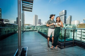 Pride Suite Room | Balcony view - First Pride Hotel (Bangkok)