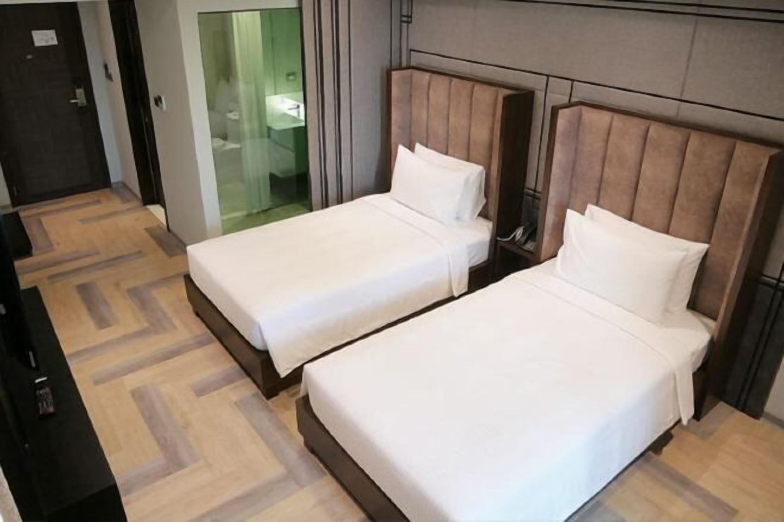 Blackout curtains, free WiFi, bed sheets, wheelchair access