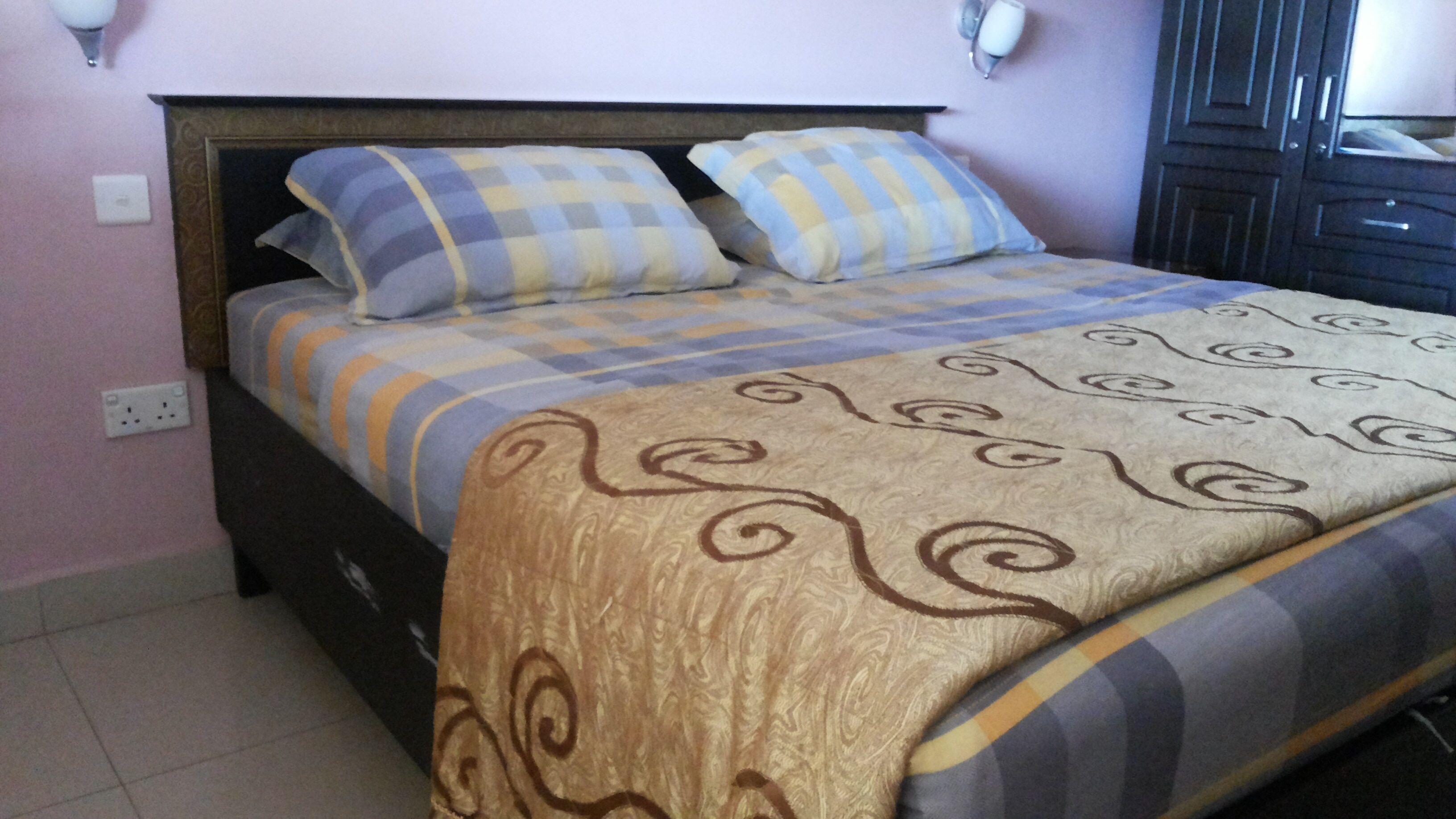 Desk, soundproofing, bed sheets