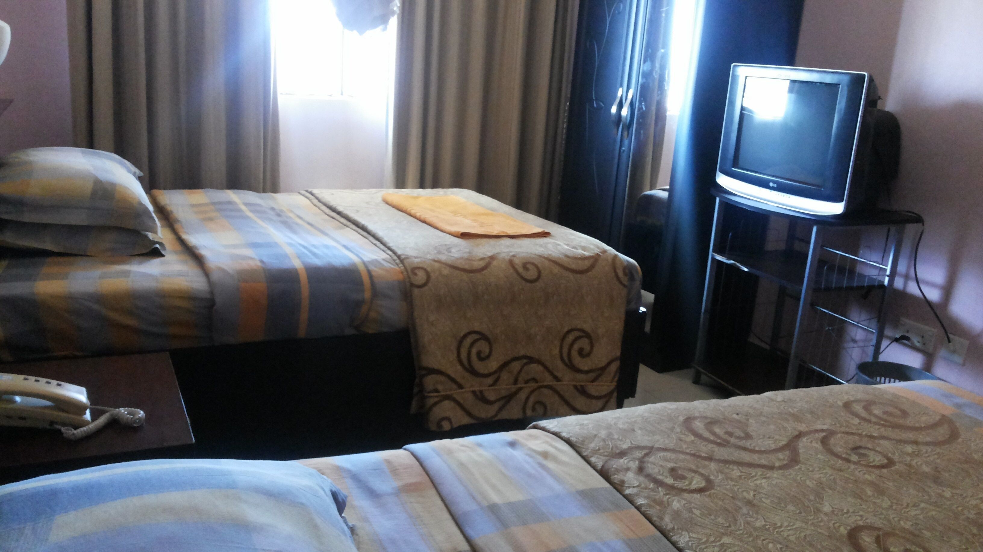 Desk, soundproofing, bed sheets