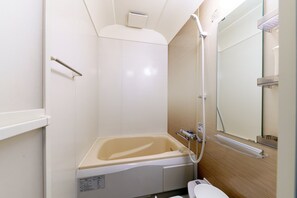 Private Vacation Home | Bathroom | Separate tub and shower, free toiletries, towels - Yadoya Chigusa Cho (Tokyo)