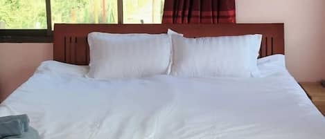 Premium bedding, free WiFi, bed sheets