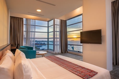 Vista desde la habitación. Hotel 7 Suria