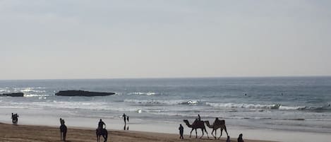 En la playa