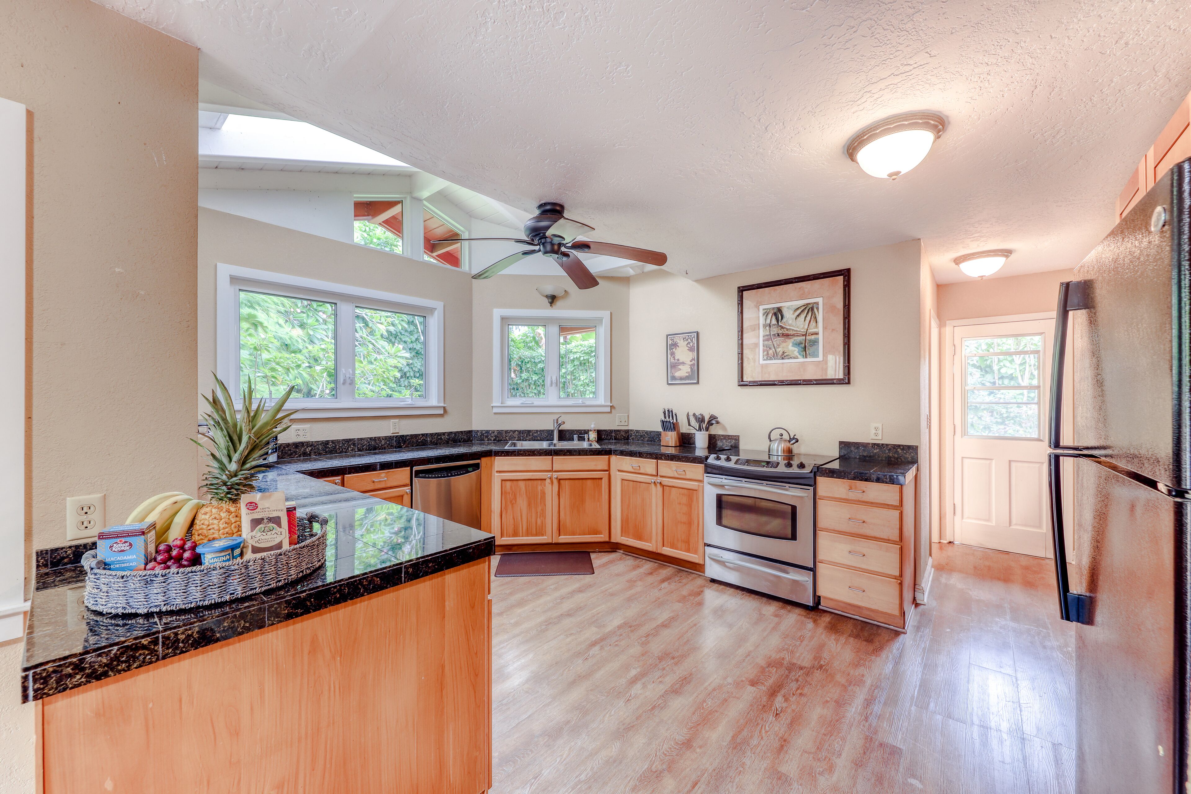 Beautifully updated home w/ private hot tub, spacious backyard and free WiFi!