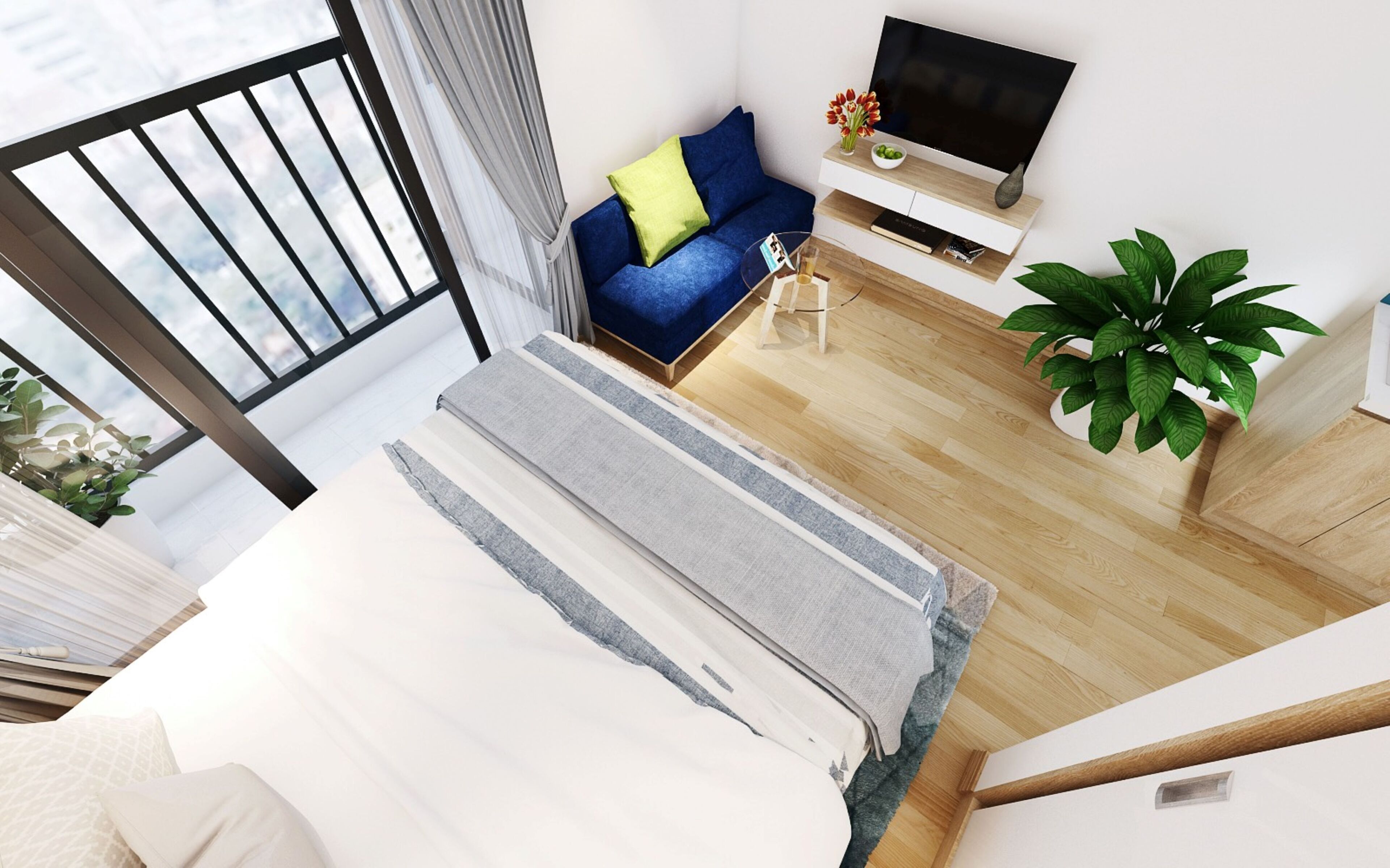 Premium bedding, individually decorated, individually furnished, desk