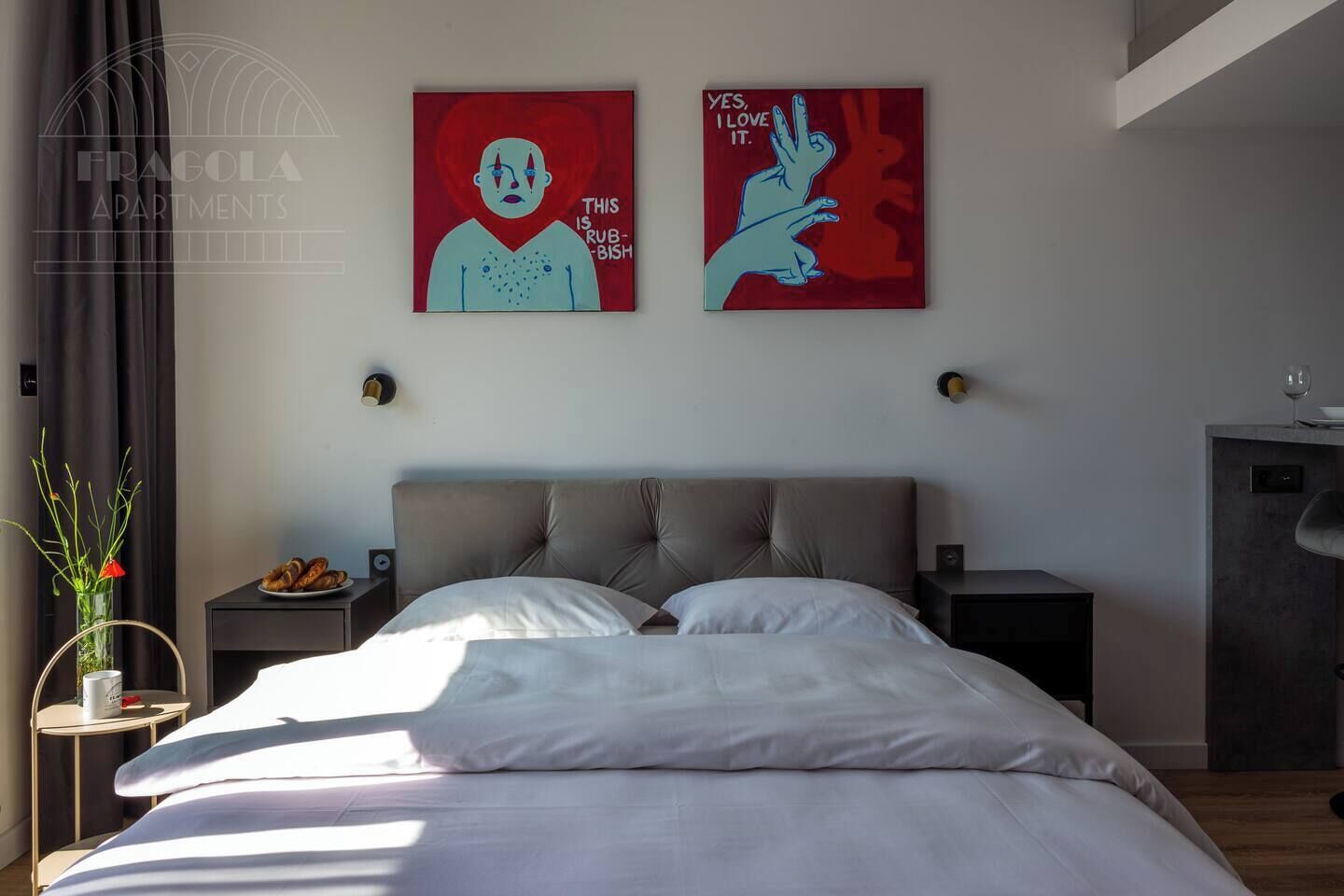Panoramic Quadruple Room, 2 Queen Beds, Balcony, City View | Living room | 40-inch flat-screen TV with cable channels, TV