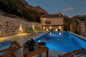 A heated pool - Paradise villa with private pool with amazing view on island Hvar (Zaostrog)