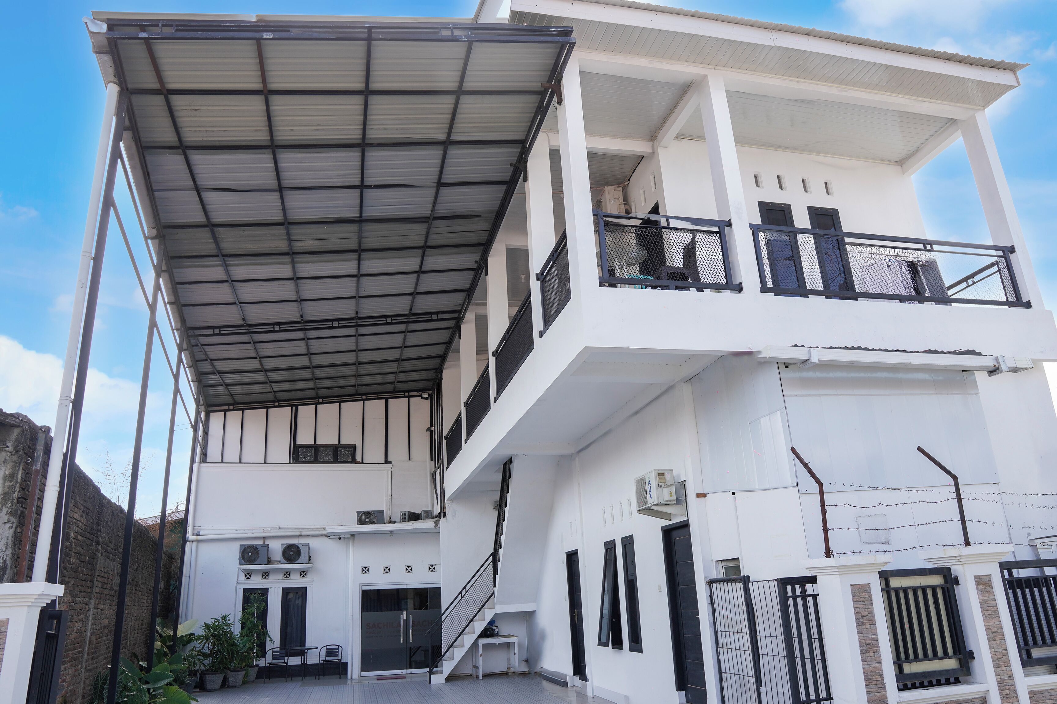 Majoituspaikan julkisivu