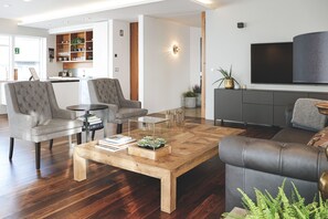 Cobertura exclusiva, 3 quartos | Área de estar | Smart TV, Netflix, serviços de streaming