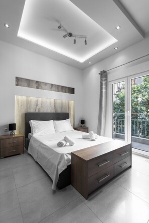 Apartment, Stadtblick (101) | 1 Schlafzimmer, schallisolierte Zimmer, Reisekinderbett